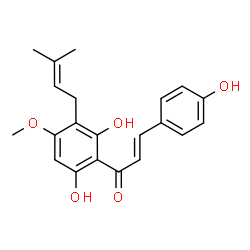 ChemSpider 2D Image | Xanthogalenol | C21H22O5