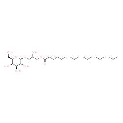 ChemSpider 2D Image | 3-(beta-D-Galactopyranosyloxy)-2-hydroxypropyl (6Z,9Z,12Z,15Z)-6,9,12,15-octadecatetraenoate | C27H44O9