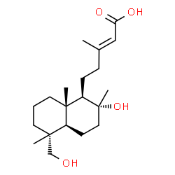 ChemSpider 2D Image | 8alpha-19-dihydroxylabd-13E-ene-15-oic acid | C20H34O4