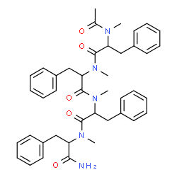 ChemSpider 2D Image | N-Acetyl-N-methyl-L-phenylalanyl-N-methyl-L-phenylalanyl-N-methyl-L-phenylalanyl-Nalpha-methyl-L-phenylalaninamide | C42H49N5O5
