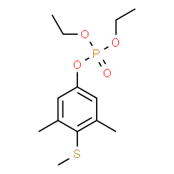 ChemSpider 2D Image | 3,5-Dimethyl-4-(methylsulfanyl)phenyl diethyl phosphate | C13H21O4PS