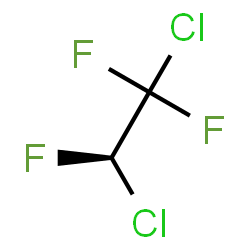 ChemSpider 2D Image | (2R)-1,2-Dichloro-1,1,2-trifluoroethane | C2HCl2F3