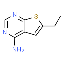ChemSpider 2D Image | 6-ethylthieno[2,3-d]pyrimidin-4-amine | C8H9N3S