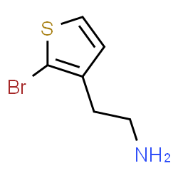 ChemSpider 2D Image | 2-(2-Bromo-3-thienyl)ethanamine | C6H8BrNS