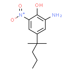 ChemSpider 2D Image | 2-Amino-4-(2-methyl-2-pentanyl)-6-nitrophenol | C12H18N2O3