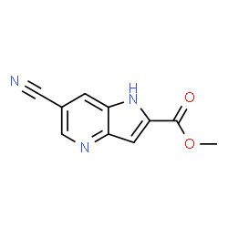 ChemSpider 2D Image | Methyl 6-cyano-1H-pyrrolo[3,2-b]pyridine-2-carboxylate | C10H7N3O2