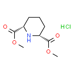 ChemSpider 2D Image | cis-Dimethyl piperidine-2,6-dicarboxylate hydrochloride | C9H16ClNO4