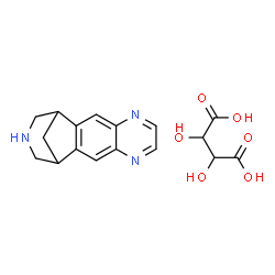 ChemSpider 2D Image | 5,8,14-Triazatetracyclo[10.3.1.0~2,11~.0~4,9~]hexadeca-2(11),3,5,7,9-pentaene 2,3-dihydroxysuccinate (1:1) | C17H19N3O6
