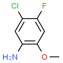ChemSpider 2D Image | 5-Chloro-4-fluoro-2-methoxyaniline | C7H7ClFNO