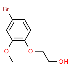 ChemSpider 2D Image | 2-(4-Bromo-2-methoxyphenoxy)ethanol | C9H11BrO3
