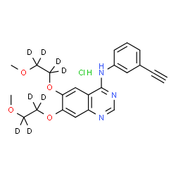 ChemSpider 2D Image | deuterio-erlotinib hydrochloride | C22H16D8ClN3O4