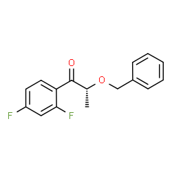 ChemSpider 2D Image | (2R)-2-(Benzyloxy)-1-(2,4-difluorophenyl)-1-propanone | C16H14F2O2