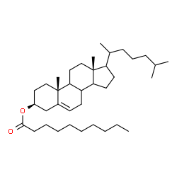 ChemSpider 2D Image | (3beta,8xi,9xi,14xi,17xi,20xi)-Cholest-5-en-3-yl decanoate | C37H64O2