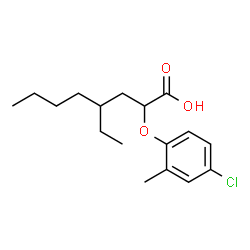 ChemSpider 2D Image | 2-(4-Chloro-2-methylphenoxy)-4-ethyloctanoic acid | C17H25ClO3
