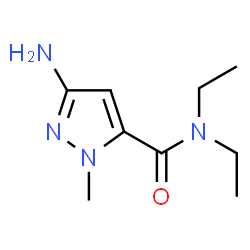 ChemSpider 2D Image | 5-amino-N,N-diethyl-2-methylpyrazole-3-carboxamide | C9H16N4O