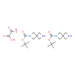 ChemSpider 2D Image | tert-Butyl 2,6-diazaspiro[3.3]heptane-2-carboxylate hemioxalate | C22H38N4O8