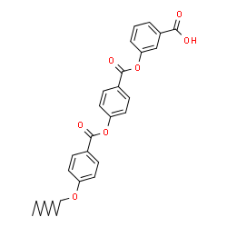 ChemSpider 2D Image | 3-[(4-{[4-(Octyloxy)benzoyl]oxy}benzoyl)oxy]benzoic acid | C29H30O7