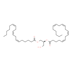 ChemSpider 2D Image | (2S)-1-Hydroxy-3-[(6Z,9Z,12Z)-6,9,12-octadecatrienoyloxy]-2-propanyl (5Z,8Z,11Z,14Z)-5,8,11,14-icosatetraenoate | C41H66O5