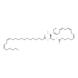 ChemSpider 2D Image | DG(18:4(6Z,9Z,12Z,15Z)/22:2(13Z,16Z)/0:0) | C43H72O5