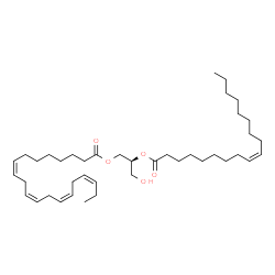 ChemSpider 2D Image | DG(20:4(8Z,11Z,14Z,17Z)/18:1(9Z)/0:0) | C41H70O5