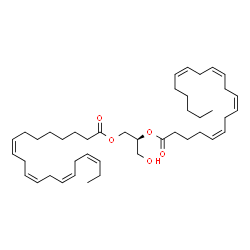 ChemSpider 2D Image | (2S)-1-Hydroxy-3-[(8Z,11Z,14Z,17Z)-8,11,14,17-icosatetraenoyloxy]-2-propanyl (5Z,8Z,11Z,14Z)-5,8,11,14-icosatetraenoate | C43H68O5