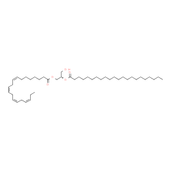 ChemSpider 2D Image | (2S)-1-Hydroxy-3-[(8Z,11Z,14Z,17Z)-8,11,14,17-icosatetraenoyloxy]-2-propanyl docosanoate | C45H80O5