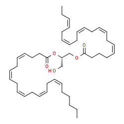 ChemSpider 2D Image | (2S)-1-Hydroxy-3-[(5Z,8Z,11Z,14Z,17Z)-5,8,11,14,17-icosapentaenoyloxy]-2-propanyl (4Z,7Z,10Z,13Z,16Z)-4,7,10,13,16-docosapentaenoate | C45H68O5