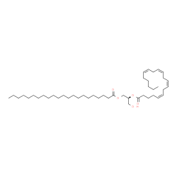 ChemSpider 2D Image | (2S)-3-Hydroxy-2-[(5Z,8Z,11Z,14Z)-5,8,11,14-icosatetraenoyloxy]propyl docosanoate | C45H80O5