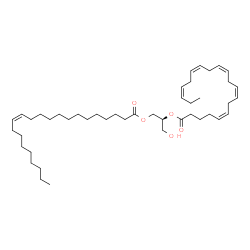 ChemSpider 2D Image | (2S)-3-Hydroxy-2-[(5Z,8Z,11Z,14Z,17Z)-5,8,11,14,17-icosapentaenoyloxy]propyl (13Z)-13-docosenoate | C45H76O5