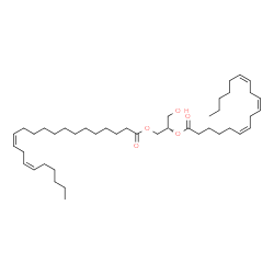 ChemSpider 2D Image | (2S)-3-Hydroxy-2-[(6Z,9Z,12Z)-6,9,12-octadecatrienoyloxy]propyl (13Z,16Z)-13,16-docosadienoate | C43H74O5