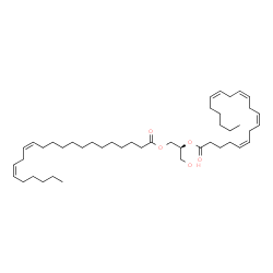 ChemSpider 2D Image | (2S)-3-Hydroxy-2-[(5Z,8Z,11Z,14Z)-5,8,11,14-icosatetraenoyloxy]propyl (13Z,16Z)-13,16-docosadienoate | C45H76O5