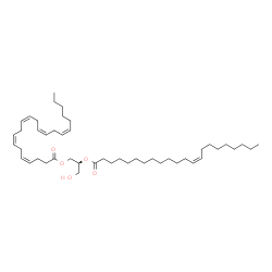 ChemSpider 2D Image | (2S)-2-[(13Z)-13-Docosenoyloxy]-3-hydroxypropyl (4Z,7Z,10Z,13Z,16Z)-4,7,10,13,16-docosapentaenoate | C47H80O5
