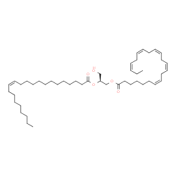 ChemSpider 2D Image | (2S)-2-[(13Z)-13-Docosenoyloxy]-3-hydroxypropyl (7Z,10Z,13Z,16Z,19Z)-7,10,13,16,19-docosapentaenoate | C47H80O5