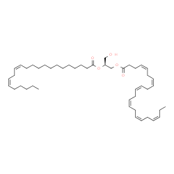 ChemSpider 2D Image | (2S)-2-[(13Z,16Z)-13,16-Docosadienoyloxy]-3-hydroxypropyl (4Z,7Z,10Z,13Z,16Z,19Z)-4,7,10,13,16,19-docosahexaenoate | C47H76O5