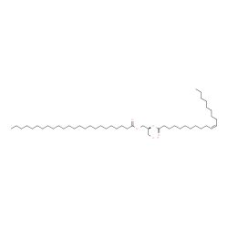 ChemSpider 2D Image | (2S)-3-Hydroxy-2-[(11Z)-11-icosenoyloxy]propyl tetracosanoate | C47H90O5