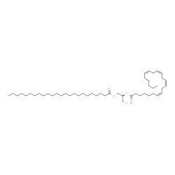 ChemSpider 2D Image | (2S)-2-[(7Z,10Z,13Z,16Z)-7,10,13,16-Docosatetraenoyloxy]-3-hydroxypropyl tetracosanoate | C49H88O5