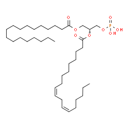ChemSpider 2D Image | 1-stearoyl-2-linoleoyl-sn-glycero-3-phosphate | C39H73O8P