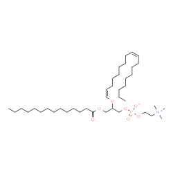 ChemSpider 2D Image | PC(14:0/P-18:1(9Z)) | C40H78NO7P