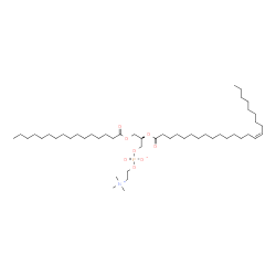 ChemSpider 2D Image | 1-hexadecanoyl-2-[(15Z)-tetracosenoyl]-sn-glycero-3-phosphocholine | C48H94NO8P