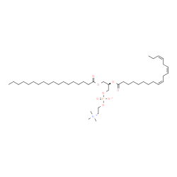 ChemSpider 2D Image | 1-stearoyl-2-(alpha-linolenoyl)-sn-glycero-3-phosphocholine | C44H82NO8P