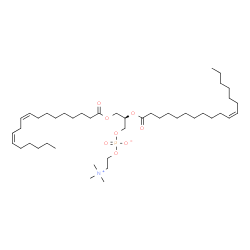 ChemSpider 2D Image | PC(18:2(9Z,12Z)/18:1(11Z)) | C44H82NO8P