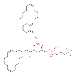 ChemSpider 2D Image | (2R)-2-[(4Z,7Z,10Z,13Z,16Z)-4,7,10,13,16-Docosapentaenoyloxy]-3-[(6Z,9Z,12Z)-6,9,12-octadecatrienoyloxy]propyl 2-(trimethylammonio)ethyl phosphate | C48H80NO8P