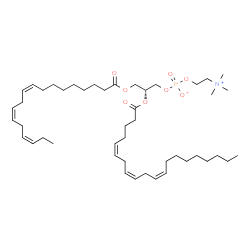 ChemSpider 2D Image | PC(18:3(9Z,12Z,15Z)/20:3(5Z,8Z,11Z)) | C46H80NO8P