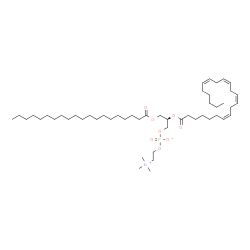 ChemSpider 2D Image | PC(20:0/22:4(7Z,10Z,13Z,16Z)) | C50H92NO8P