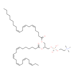 ChemSpider 2D Image | (2R)-2-[(7Z,10Z,13Z,16Z,19Z)-7,10,13,16,19-Docosapentaenoyloxy]-3-[(5Z,8Z,11Z)-5,8,11-icosatrienoyloxy]propyl 2-(trimethylammonio)ethyl phosphate | C50H84NO8P