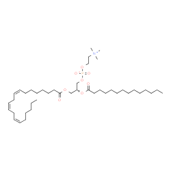 ChemSpider 2D Image | PC(20:3(8Z,11Z,14Z)/14:0) | C42H78NO8P