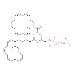 ChemSpider 2D Image | (2R)-2-[(7Z,10Z,13Z,16Z)-7,10,13,16-Docosatetraenoyloxy]-3-[(5Z,8Z,11Z,14Z,17Z)-5,8,11,14,17-icosapentaenoyloxy]propyl 2-(trimethylammonio)ethyl phosphate | C50H82NO8P