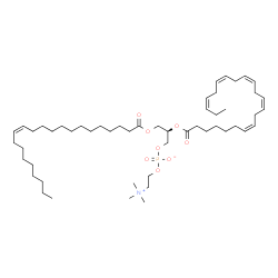 ChemSpider 2D Image | (2R)-2-[(7Z,10Z,13Z,16Z,19Z)-7,10,13,16,19-Docosapentaenoyloxy]-3-[(13Z)-13-docosenoyloxy]propyl 2-(trimethylammonio)ethyl phosphate | C52H92NO8P