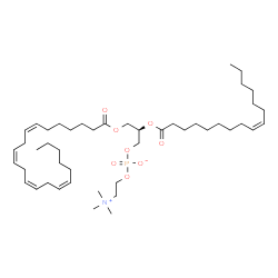 ChemSpider 2D Image | PC(22:4(7Z,10Z,13Z,16Z)/16:1(9Z)) | C46H82NO8P
