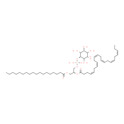 ChemSpider 2D Image | (2R)-1-[(Hydroxy{[(1s,3R)-2,3,4,5,6-pentahydroxycyclohexyl]oxy}phosphoryl)oxy]-3-(stearoyloxy)-2-propanyl (4Z,7Z,10Z,13Z,16Z,19Z)-4,7,10,13,16,19-docosahexaenoate | C49H83O13P